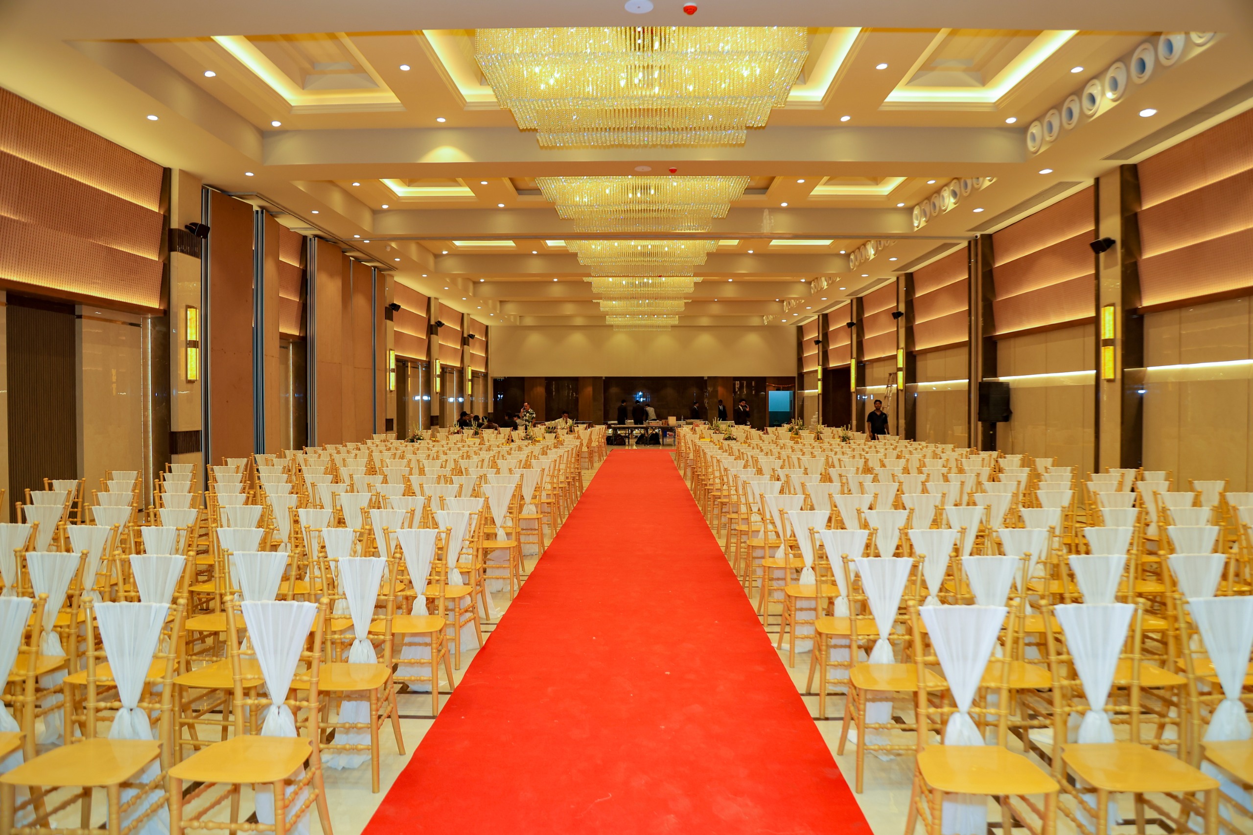 Chairs and guest seating at Golden Banquet wedding venue